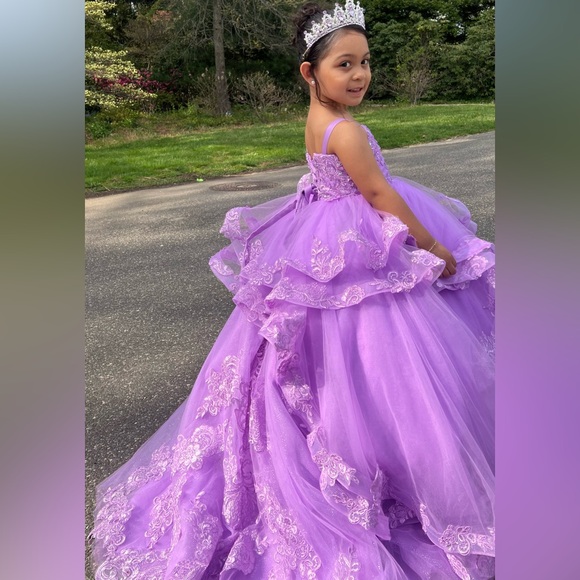 Custom Made Mini quinceañera (princess) dress. - Picture 3 of 4